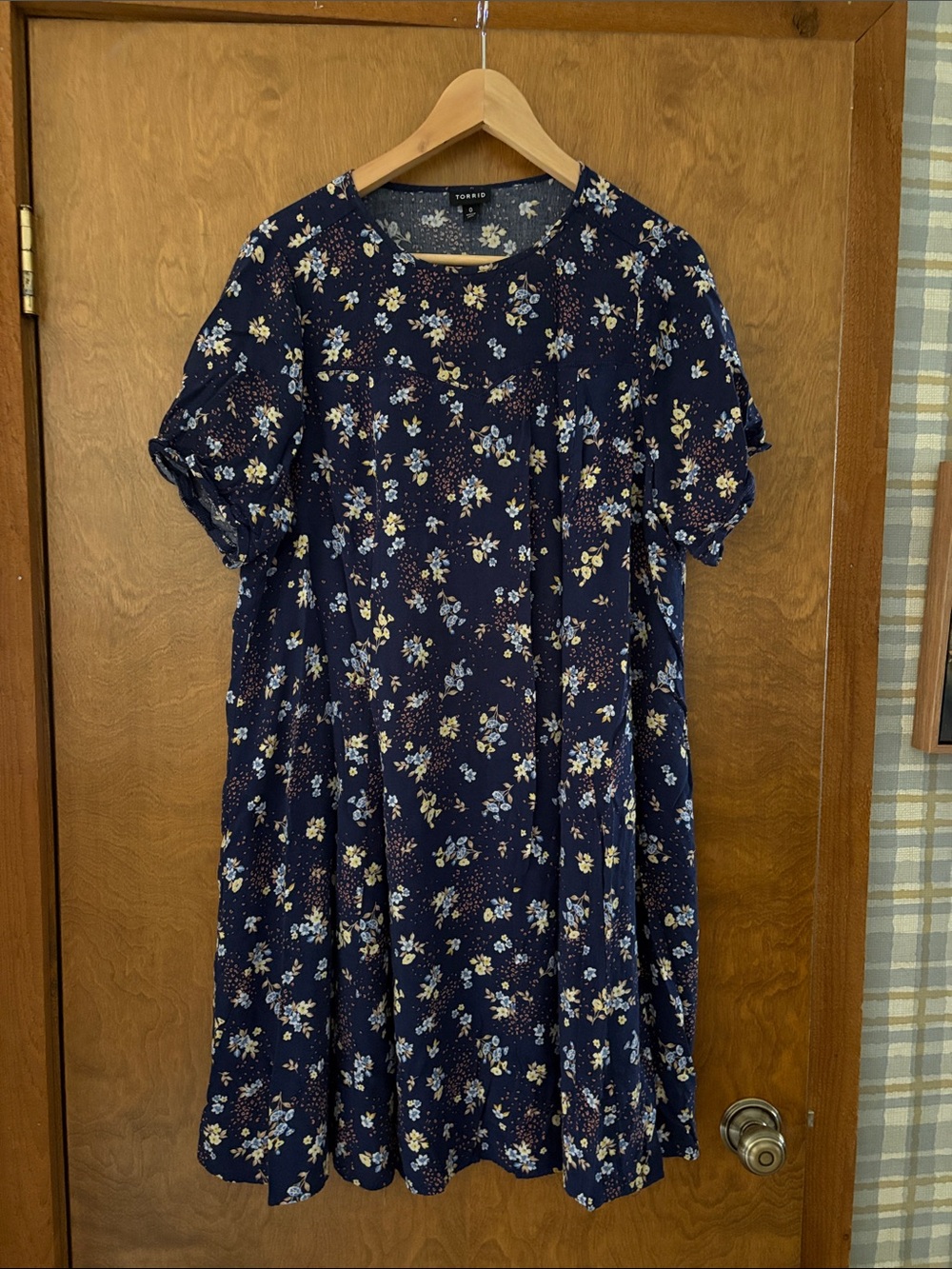 Torrid Blue Floral Midi Dress